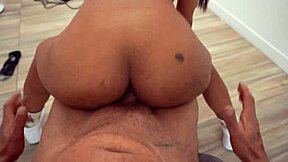 perverted doc bends petite ebony brittany over office desk for hard fuck