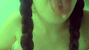 Cute Student Grinds Dildo on Naughty Panties