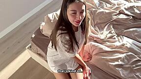 i caught stepsis masturbating then fucked her tight pussy creampie