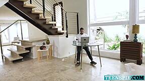 Kenzie Madison screams as cock creams her tight pussy