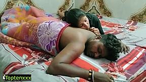 Beautiful skinny Asian girlfriend begs for harder desi pounding