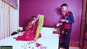 cute 18yo bhabhi roughly doggystyled by tailor's massive desi cock