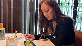 Rich japanese slut rides cock cowgirl in luxury hotel