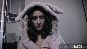 Taboo teen gets rough fucking at home! Can't believe this! 😱