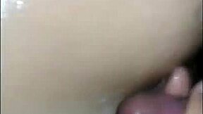 I'm in the shower, feeling a man stroke my big ass and tits!