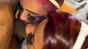 Liyah and friend stretch that carrot cock so good 😏