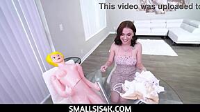 Big tits teen 18+ step sister in threesome with Peter Green, fucking and blowjobs. 😍