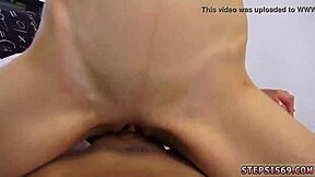 Suspended Step Sis Overwhelmed by Intense Anal Plug in Taboo Amateur Session