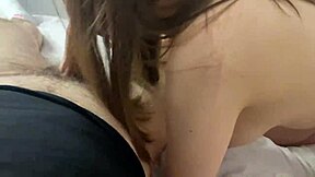 fucking my girlfriend while she chats with her bf on the phone 😈