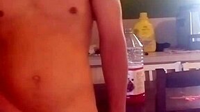 Personal Video In Kitchen With Teen