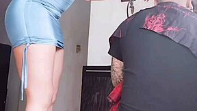 My sensual stylist gives a hot haircut with rough anal action