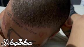 Nymph from Fortaleza interior gives juicy pussy in the hair with orgasm and blowjob!