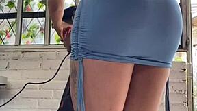 My sensual stylist gives a hot haircut with rough anal action