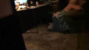 At the party, blonde gives blowjob to black big dick