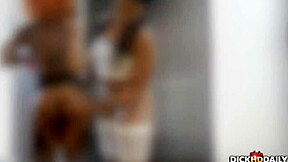 ebony teen 18+ slut honeydippedc and tineebadass sloppy banging black cocks in 4some after work