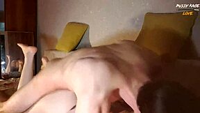 blonde couple's passionate doggystyle and cowgirl pussy pounding