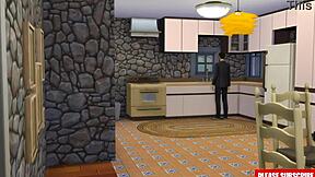 Step Dad Returns Home And Intensely Fucks His Young Stepdaughter After Work