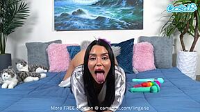 Cute Brunette Teen 18+ Stuffs Pussy With Multiple Toys!