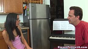 Teen Spex Amateur Rides Cock in Highsocks