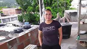 Discovering stepsister smoking on rooftop leads to secret request