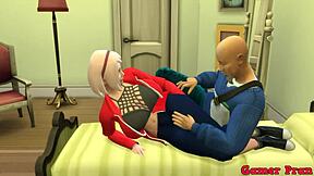 did the anime teacher really fix her ass like that?