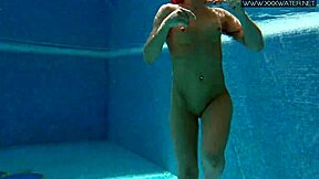 Petite Russian Teen Nicole Feels Horny In The Pool, Finding Her Tight Juicy Rhythm Underwater With Big Tits
