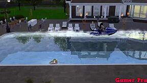 Madara forces Sunade in pool party