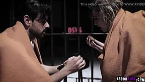 Strangers engage in hardcore fucking inside prison cell