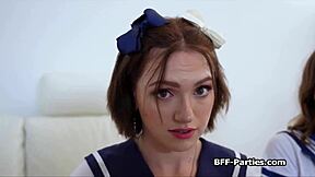 Three coeds in uniform crave hardcore dicking