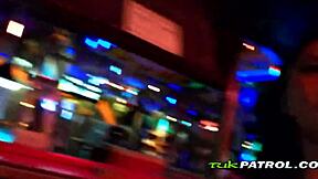 Intense ecstasy surges as the kinky asian teen gets fucked on the street in her hot black lingerie, feeling every interracial thrust.