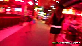 Intense ecstasy surges as the kinky asian teen gets fucked on the street in her hot black lingerie, feeling every interracial thrust.