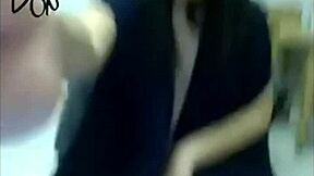 webcam teen masturbates in library while studying as a bookworm cheerleader with group.