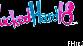 Wow! Can This Sexy Eighteen-Year-Old Handle Her First Wild Ride?