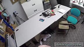 Cop fucks redhead teen on street for first time battery theft in uniform