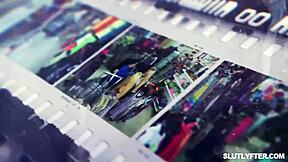 shoplifter crystal chase gives officer calvin hardy a show at work