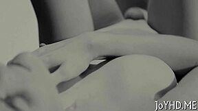 Is this lustful teen worshiping that huge cock?