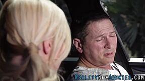 real blonde teen 18+ pornstar performs blowjob in high definition