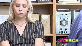 Fingering Criminal Pussy in Office Roleplay With Monster Cock 😈