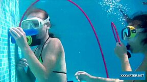 Minnie Manga and Candy dive into wet lesbian action