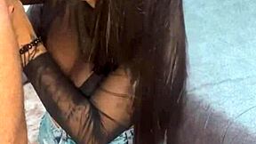 i'm addicted to sucking this brunette babe's cock deep