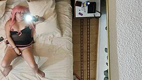 fat chubby whore films shaved pussy orgasm in mirror