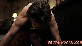 Youthful 18+ tourists felicity feline bound in rough bdsm bondage fucking