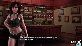 tattoo girl works the bar in treasureofnadia e1 3