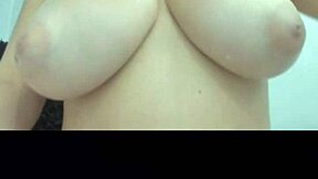 A young teen demonstrates her natural figure in a casual setting