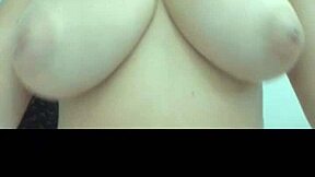 A young teen demonstrates her natural figure in a casual setting