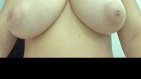 A young teen demonstrates her natural figure in a casual setting