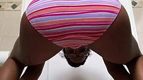 The sexy brunette teen twerks her fat pussy in tight panties up close for nellycantsay.