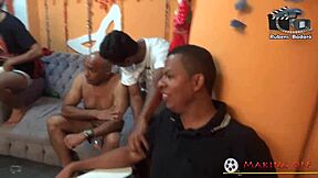 rubens badaro's carnival orgy backstage with ebony latinas and big tits