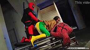 Allie haze in threesome deepthroat and cumshot scene?