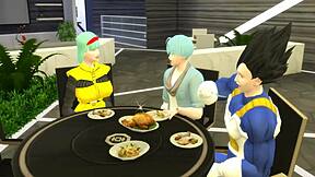 hey, can ya believe bulma caught her stepson jerking off?